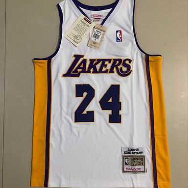#24 Kobe Bryant NBA Lakers white jersey