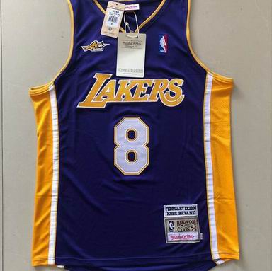 #8 Kobe Bryant NBA Lakers 2000 all star purple jersey