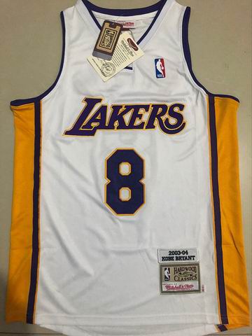 #8 Kobe Bryant NBA Lakers 2003-04 white jersey