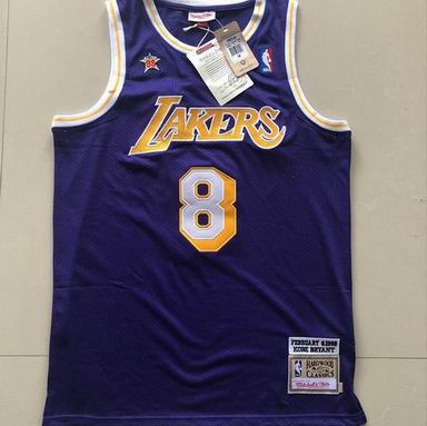 #8 Kobe Bryant NBA Lakers 98 all star purple jersey
