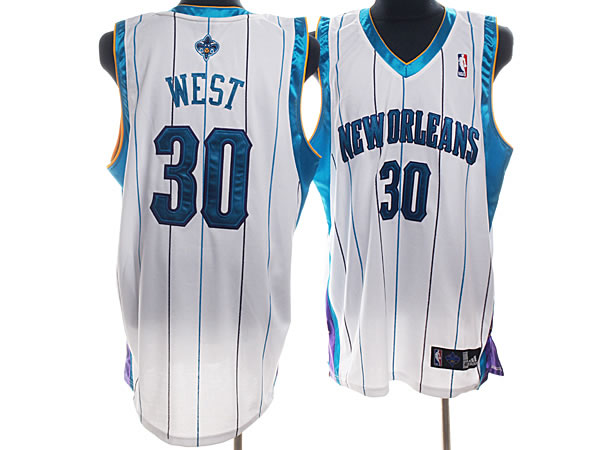 NBA Jerseys New Orleans Hornets #30 david west white Jersey