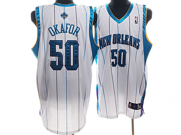 NBA Jerseys New Orleans Hornets #50 emeka okafor white Jersey
