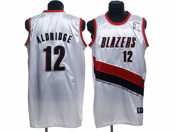 NBA Portland Trail Blazers #12 LaMarcus Aldridge White Jersey