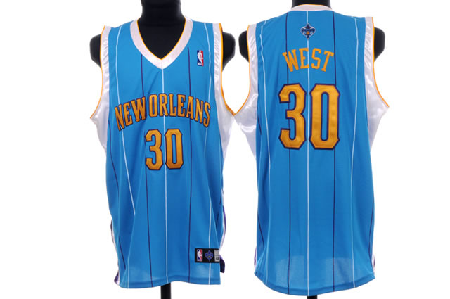NBA Jerseys New Orleans Hornets #30 david west baby blue Jersey