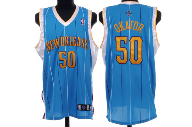 NBA Jerseys New Orleans Hornets #50 emeka okafor baby blue Jersey