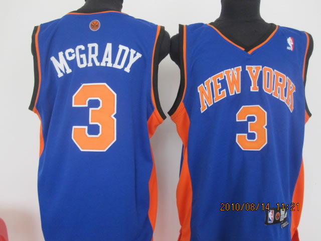NBA New York Knicks 3# MCGRADY blue jesey