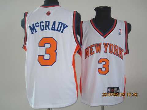 NBA New York Knicks 3# MCGRADY white jesey