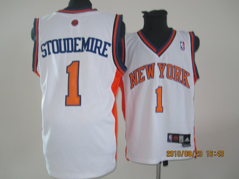 NBA New York Knicks #1 Amar'e Stoudemire White Jersey