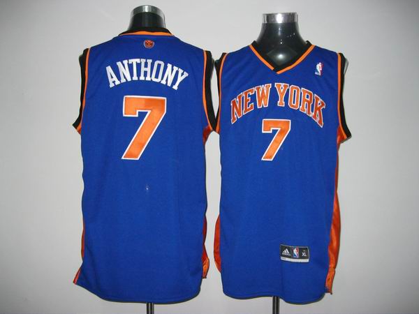 NBA New York Knicks 7# Carmelo Anthony Blue Jersey