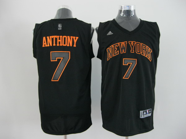 NBA New York Knicks 7# Carmelo Anthony black Jersey