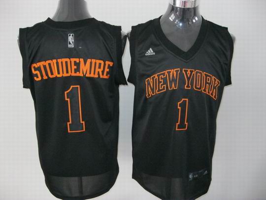 NBA New York Knicks #1 Amar'e Stoudemire black Jersey