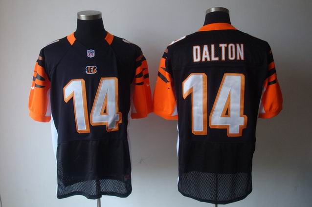 Nike NFL Cincinnati Bengals #14 Andy Dalton black Elite jersey