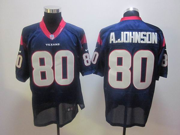 Nike NFL Houston Texans #80 Andre Johnson blue Elite jersey