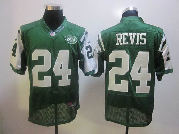 Nike NFL New York Jets #24 Darrelle Revis green Elite Jersey