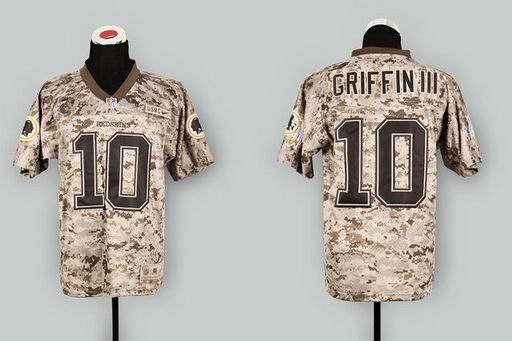 2013 nike new camo nfl Washington Redskins 10# Griffin III US.Mccuu Elite Jerseys