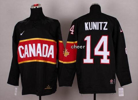 2014 NHL Winter Olympic Team Canada #14 Kunitz Black
