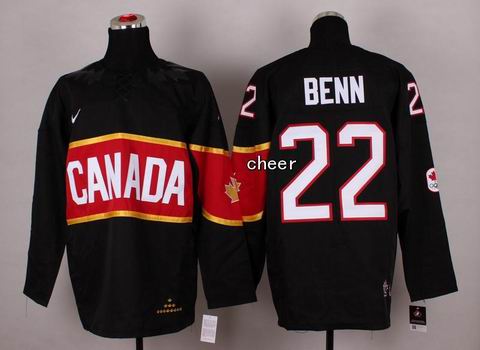 2014 NHL Winter Olympic Team Canada #22 Benn Black Jersey