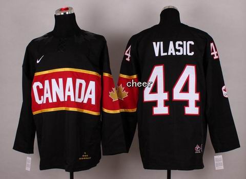2014 NHL Winter Olympic Team Canada #44 Vlasic Black Jersey