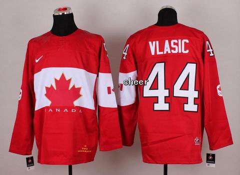 2014 NHL Winter Olympic Team Canada #44 Vlasic Red Jersey