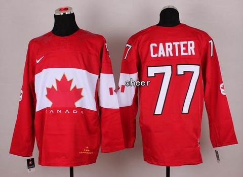 2014 NHL Winter Olympic Team Canada #77 Carter Red Jersey
