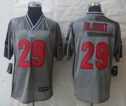 2014 Nike New England Patriots 29 Blount Grey Vapor Elite Jerseys