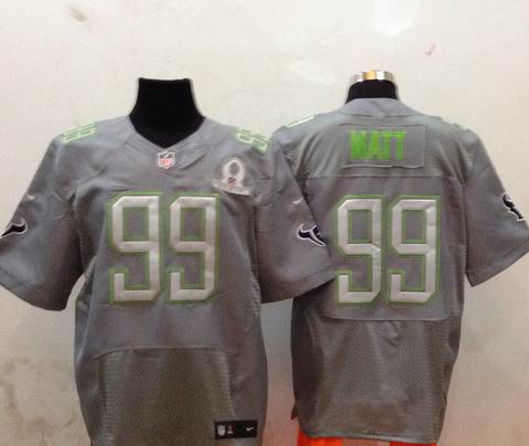2014 Pro Bowl Jersey Houston Texans 99 Watt grey