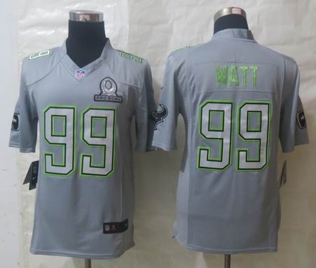 2014 Pro Bowl jersey Houston Texans 99 Watt grey Game