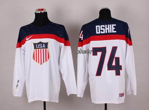 2014 Winter Olympic NHL Team USA Hockey Jersey #74 Oshie White
