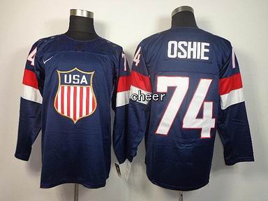 2014 Winter Olympic NHL Team USA Hockey Jersey #74 Oshie blue