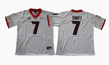 2017 Georgia Bulldogs D'Andre Swift #7 Limited College Football Jersey White