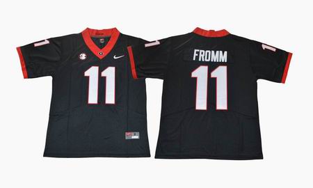 2017 Georgia Bulldogs Jake Fromm 11 Limited College Football Jersey - Black