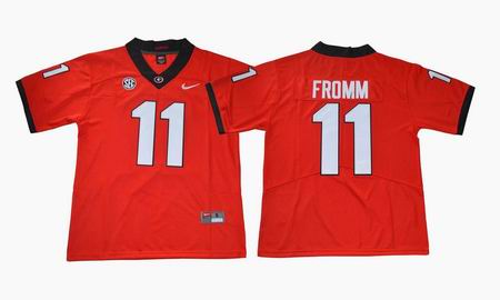 2017 Georgia Bulldogs Jake Fromm 11 Limited College Football Jersey - Red