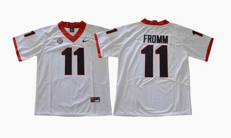 2017 Georgia Bulldogs Jake Fromm 11 Limited College Football Jersey - White