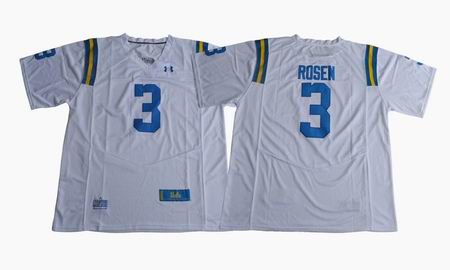 2017 UA UCLA Bruins Josh Rosen 3 College Football Jersey White