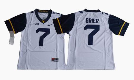 2017 West Virginia Mountaineers Will Grier 7 College Football Jersey - White