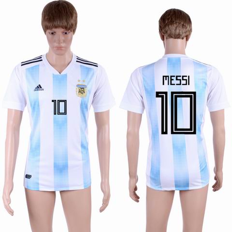 2018-2019 Argentina Home Football Shirt #10 MESSI