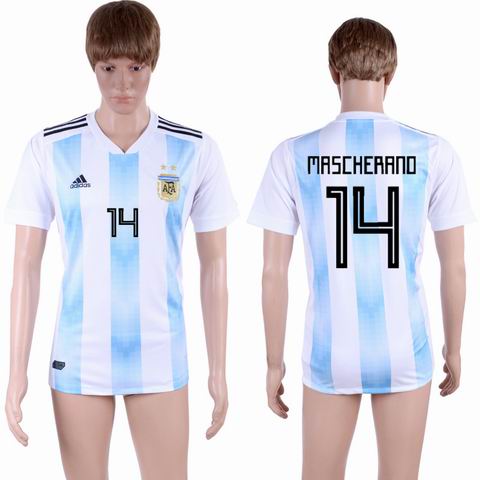 2018-2019 Argentina Home Football Shirt #14