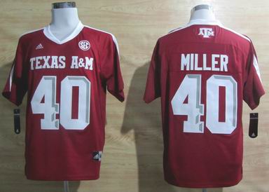 Addidas Texas A&M Aggies Von Miller 40 Football Authentic Techfit NCAA Jerseys - Maroon