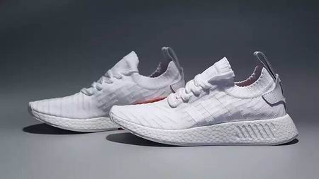 Adidas Boost NMD shoes all white