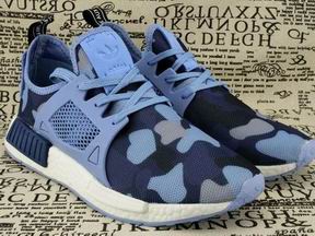 Adidas Boost NMD shoes camo blue
