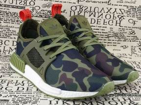 Adidas Boost NMD shoes camo green