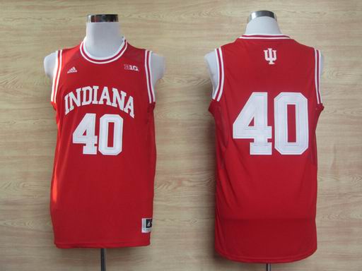 Adidas Indiana Hoosiers Cody Zeller 40 Big 10 Patch NCAA Basketball Authentic Jerseys - Cardinal