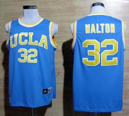Adidas UCLA Bruins Bill Walton 32 College Basketball Jerseys - Blue