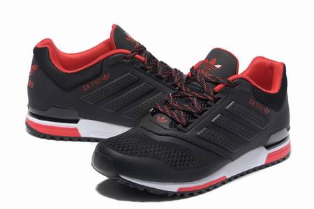 Adidas ZX750 shoes black red