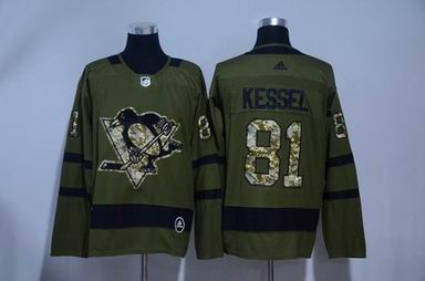 Adidas nhl pittsburgh penguins #81 Kessell army green jersey