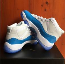 Air Jordan 11 retro shoes white blue
