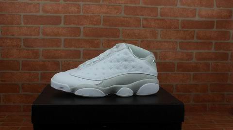 Air Jordan 13 Low Pure Money AAAAA perfect quality white silver