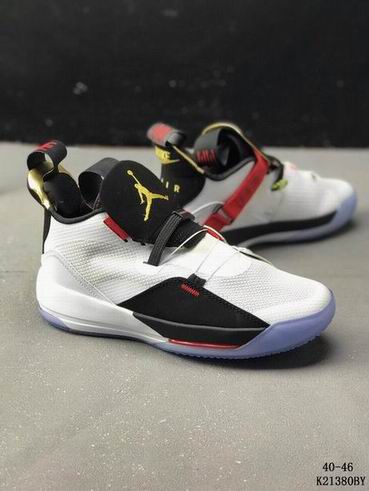 Air Jordan 33 shoes white black