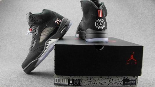 Air Jordan 5 Paris shoes black