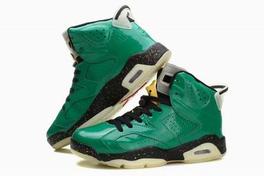 Air Jordan 6 retro shoes green